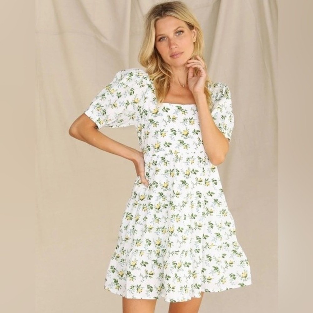 Faithfull The Brand | Eladora Mini Dress In Bendita Foral Print 14/3XL